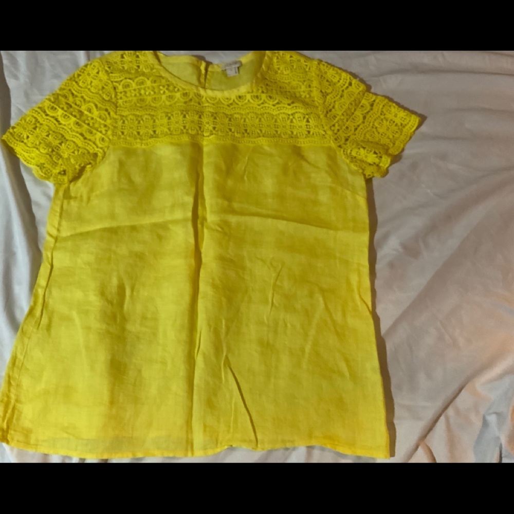 J Crew linen top size 10 or medium